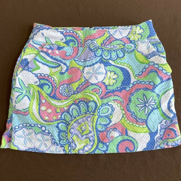 Lilly Pulitzer Dresses & Skirts - LILLY PULITZER Marigold Skort Conch Republic 2 Skirt Shorts